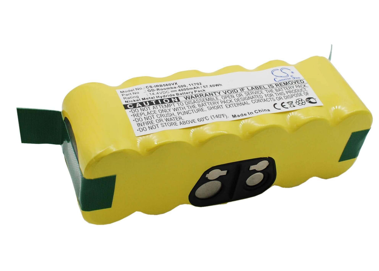 14.4V, Ni-MH, 4000mAh, Vacuum battery fits Robotic, Vileda, Intelligent Floor Vac M-488, 57.60Wh Vacuum Cameron Sino Technology Limited
