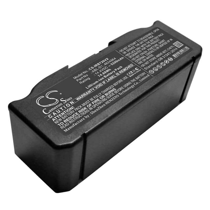 Extended vacuum battery For Irobot Roomba E5 I7 Roomba I7 I7+ 14.4v, 5200mah - 74.88wh Vacuum Cameron Sino Technology Limited