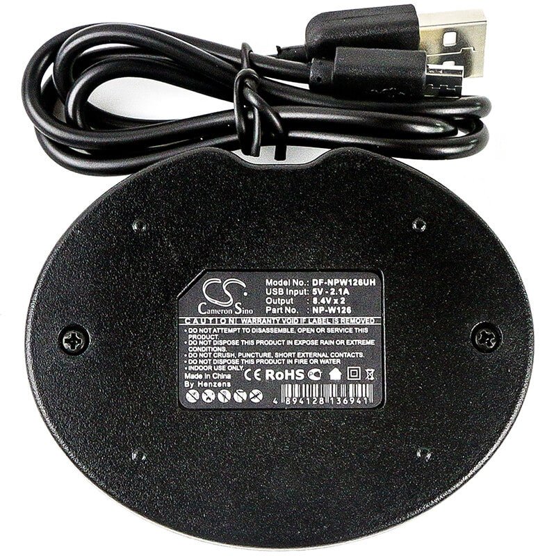 Chargeur d'appareil photo Fujifilm Bc-w126, Cs-np126fu, Np-w126, Np-w126s Chargeur d'appareil photo Cameron Sino Technology Limited (Appareil photo)