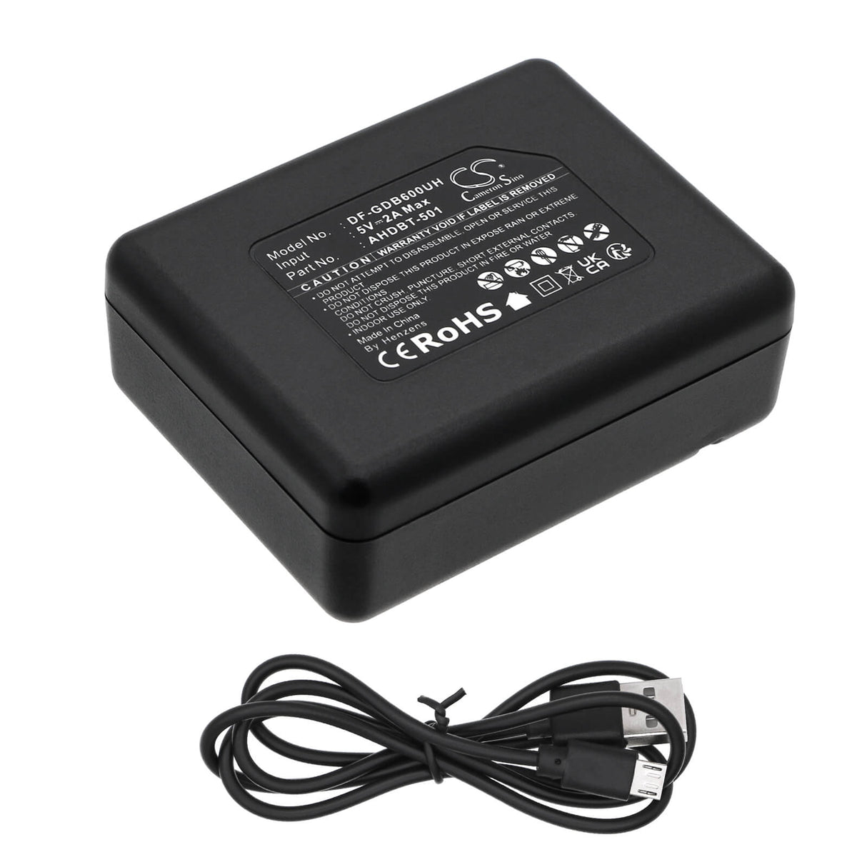 Chargeur GoPro Compatible avec GoPro: ASST1, HD8.01, Hero 2018, Hero 7 Black, Chargeur de Batterie Hero 5 Cameron Sino Technology Limited
