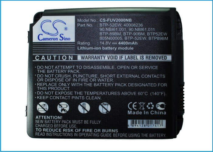 Grey Battery For Acer L51 14.4v, 4400mah - 63.36wh Notebook, Laptop Cameron Sino Technology Limited