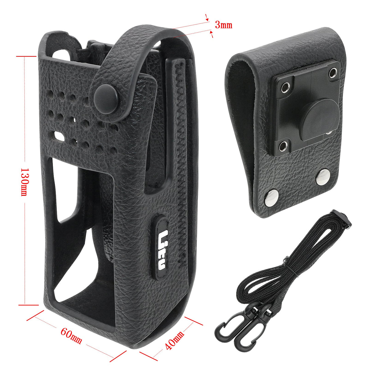 Hard Leather Carry Case, Fits Motorola Apx9000, Dgp8550e Two-Way Radio Case Cameron Sino Technology Limited