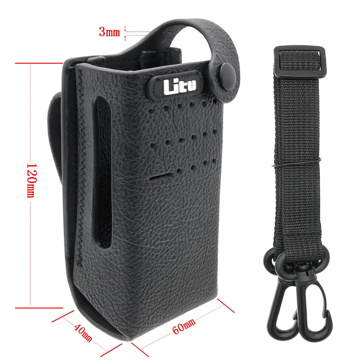 Hard Leather Carry Case, Fits Motorola Dp2400, Dp2400e Two-Way Radio Case Cameron Sino Technology Limited