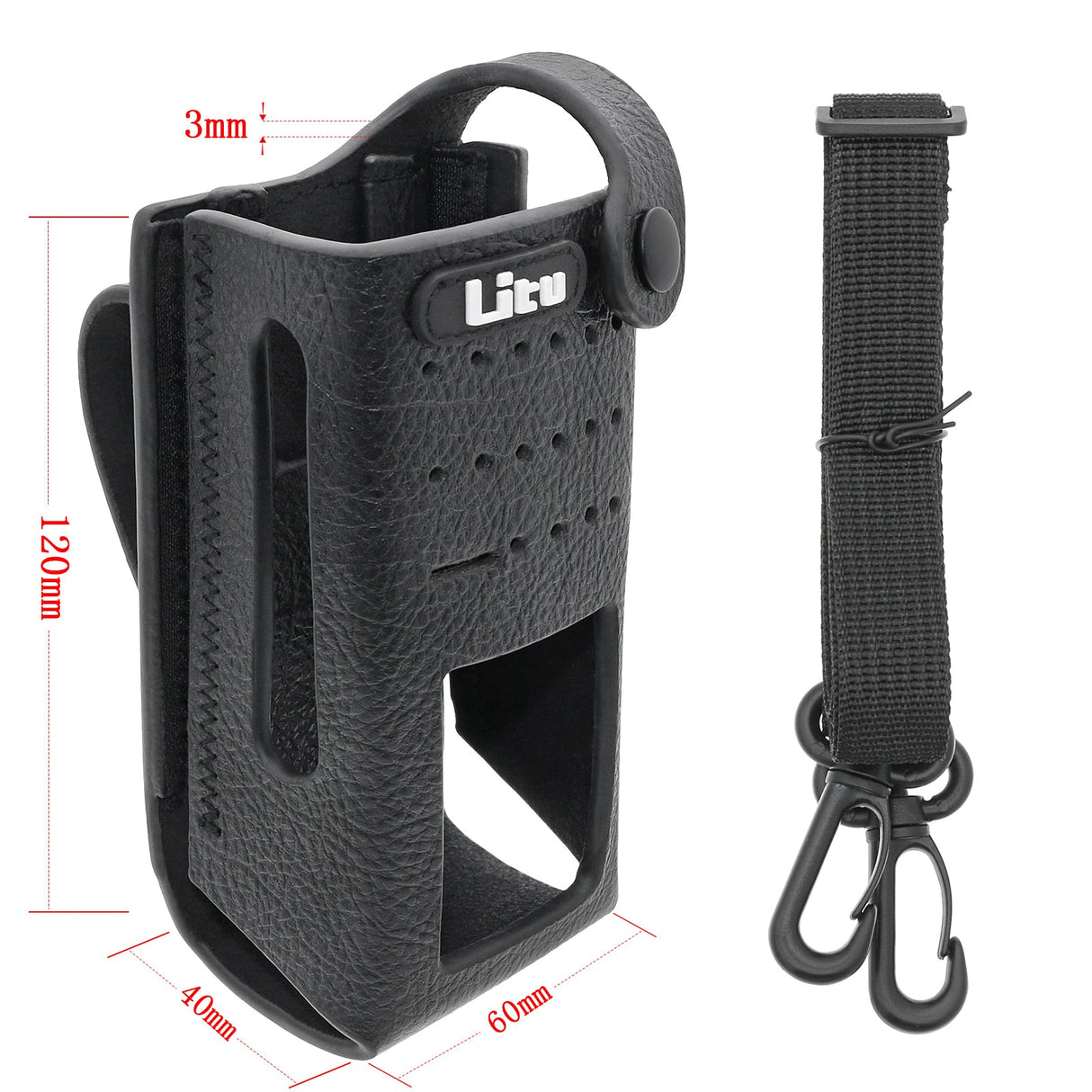 Hard Leather Carry Case, Fits Motorola Dp2600e, Xpr 3500 Two-Way Radio Case Cameron Sino Technology Limited