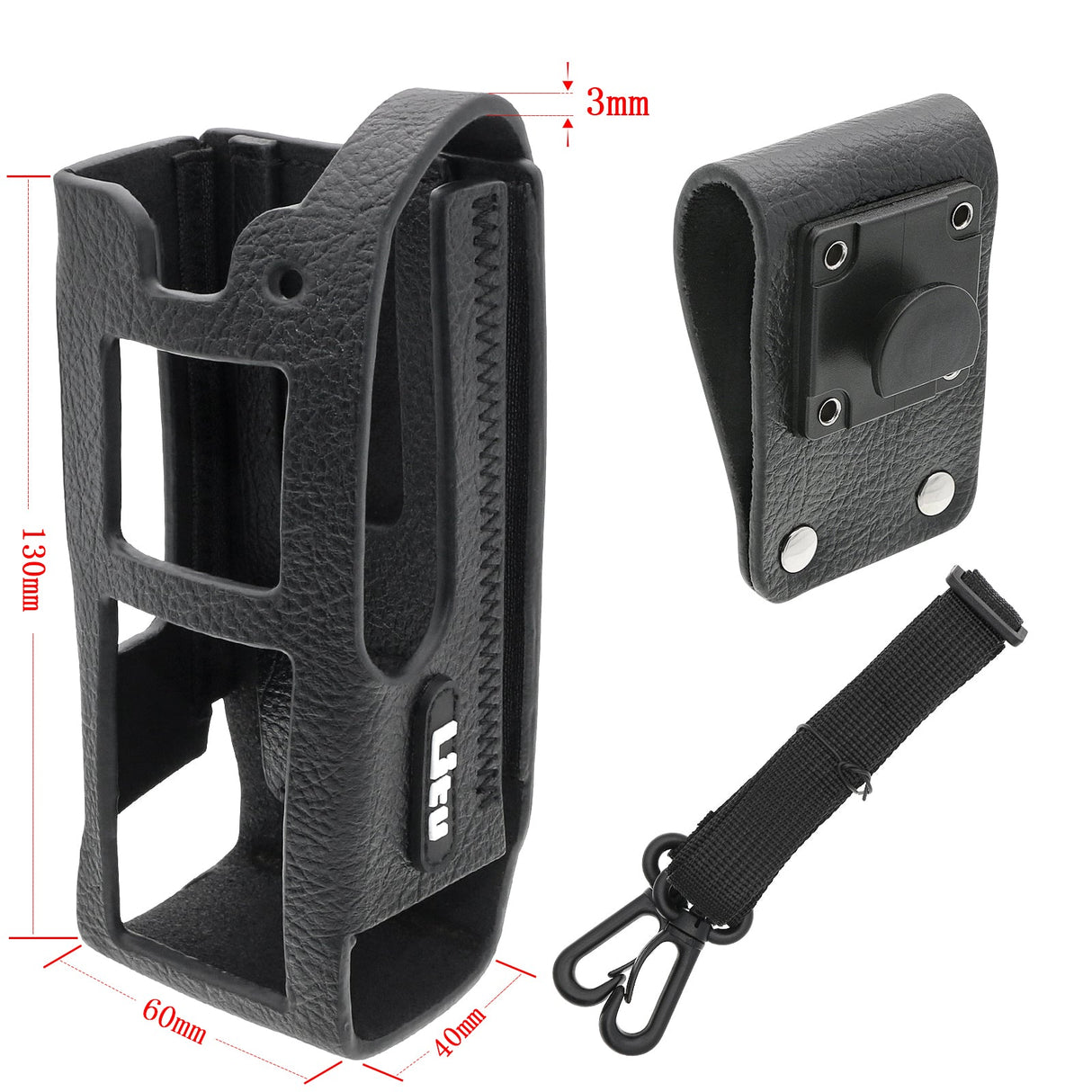 Hard Leather Carry Case, Fits Motorola Mtp810ex, Mtp850ex Two-Way Radio Case Cameron Sino Technology Limited