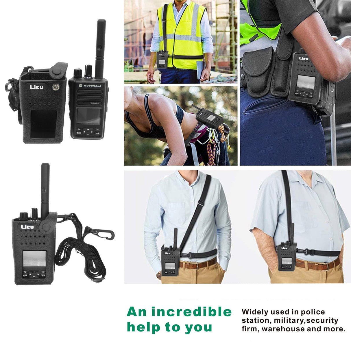 Hard Leather Carry Case, Fits Motorola Mtp810ex, Mtp850ex Two-Way Radio Case Cameron Sino Technology Limited
