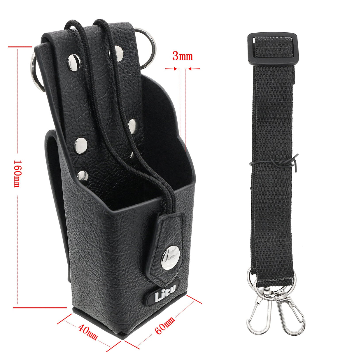 Hard Leather Carry Case, Fits Motorola Ntn8293, Ntn8294 Two-Way Radio Case Cameron Sino Technology Limited