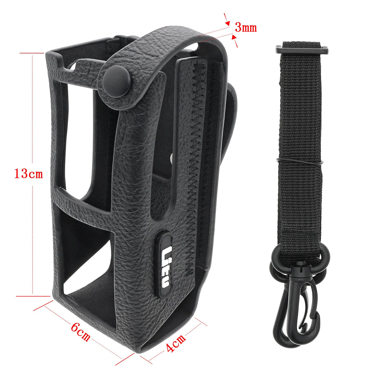 Hard Leather Carry Case, Fits Motorola R7 two-way radio Two-Way Radio Case Cameron Sino Technology Limited