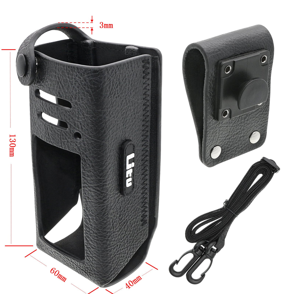 Hard Leather Carry Case, Fits Standard Horizon Hx400, Hx400is two-way radio Two-Way Radio Case Cameron Sino Technology Limited