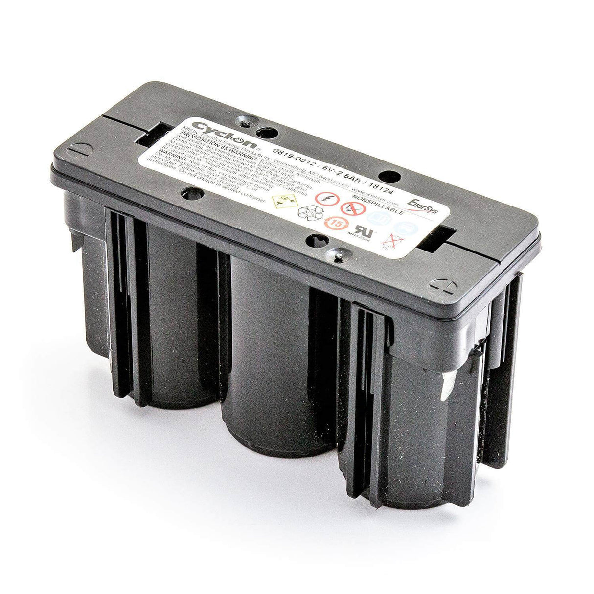 Batterie Cyclon 2.5Ah Hawker Lifefitness pour vélo d'exercice compatible avec 0819-0012, 0819-1006 Plomb-acide scellé Hawker Cyclon