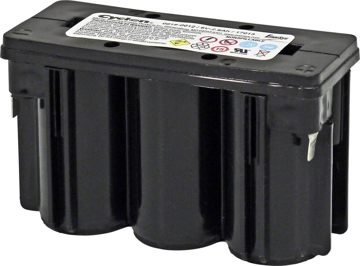 Batterie Cyclon 2.5Ah Hawker Lifefitness pour vélo d'exercice compatible avec 0819-0012, 0819-1006 Plomb-acide scellé Hawker Cyclon