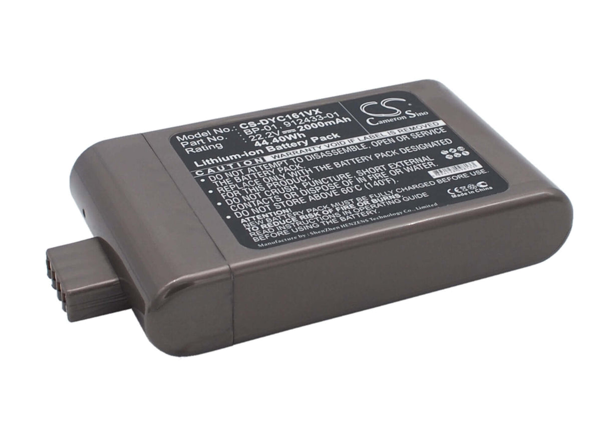 22.2V, Li-ion, 2000mAh, Vacuum battery fits Dyson, D12 Cordless Vacuum, Dc16, Dc-16, 44.40Wh Vacuum Cameron Sino Technology Limited