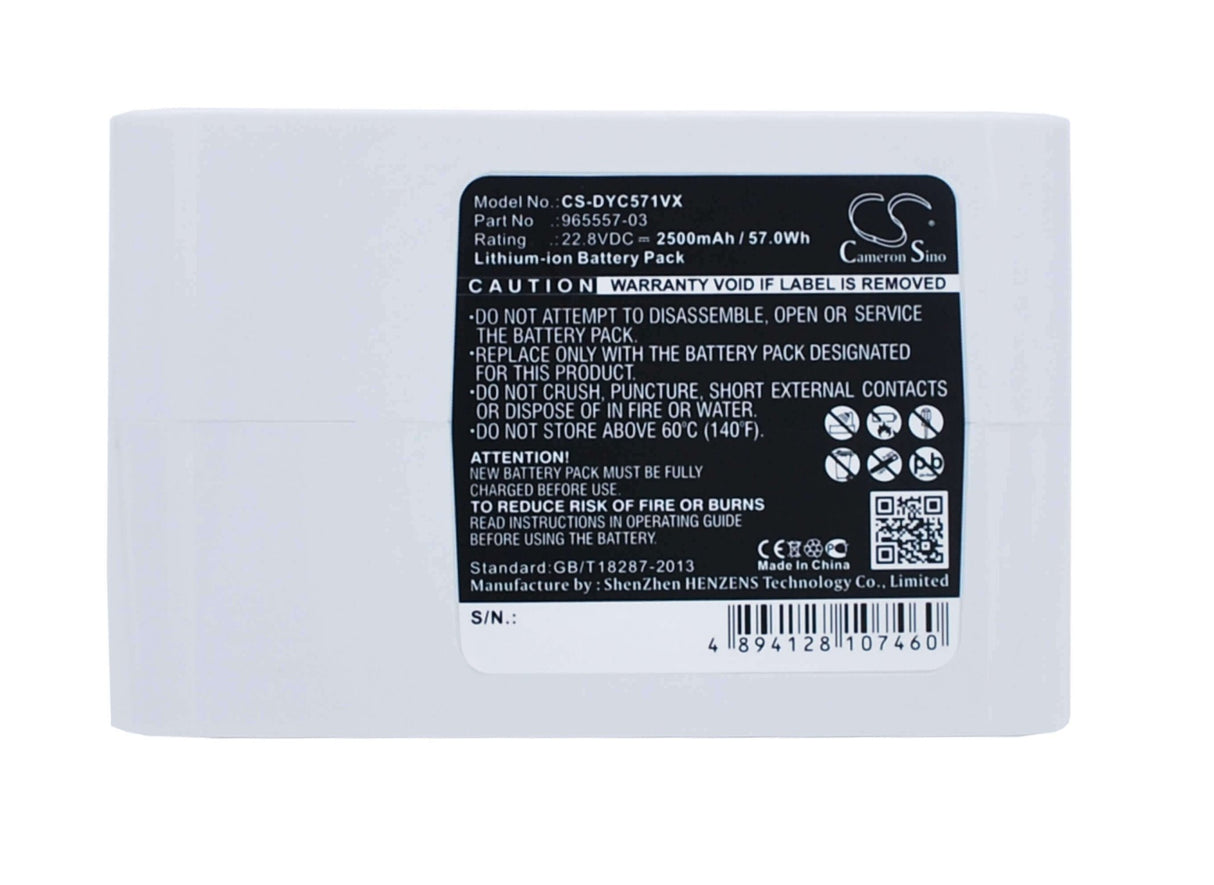 22.8V, Li-ion, 2500mAh, Batterie d'aspirateur compatible avec Dyson, Dc31 Animal, Dc34, Dc34 Animal, 57.00Wh Aspirateur Cameron Sino Technology Limited