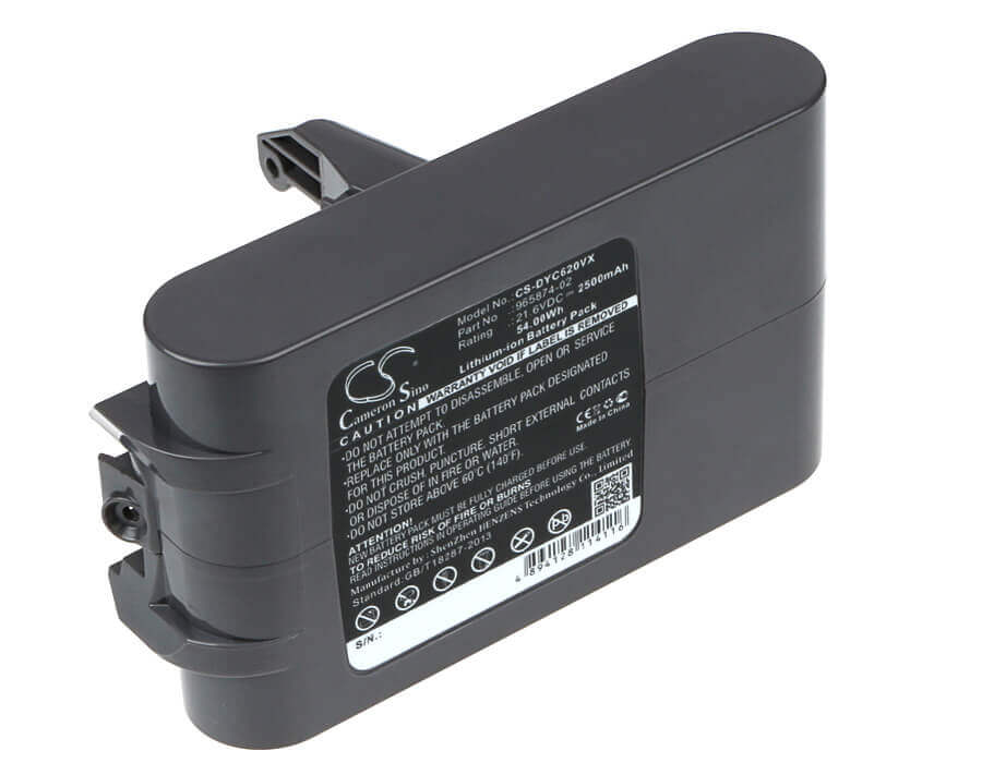 Batterie haute capacité pour aspirateur Dyson V6, Dc72 Animal, Dc61, Dc62, Dc58 21.6v, 2500mah - 54.00wh Aspirateur Cameron Sino Technology Limited