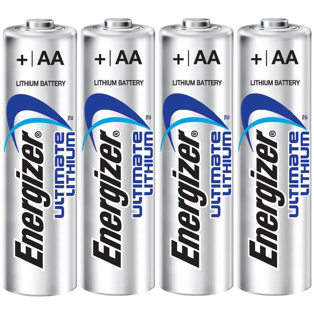 Energizer Aa Ultimate Lithium Battery L91 1.5v - Retail Card Pack Of 4 - Non Rechargeable Other Energizer