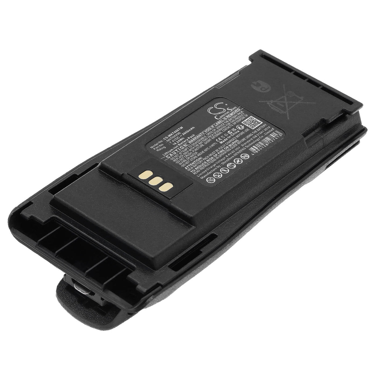 Two-Way Radio Li-ion Battery, For Motorola Cp150, Cp200, Cp250 7.2v, 2600mah - 18.72wh Two-Way Radio Cameron Sino Technology Limited
