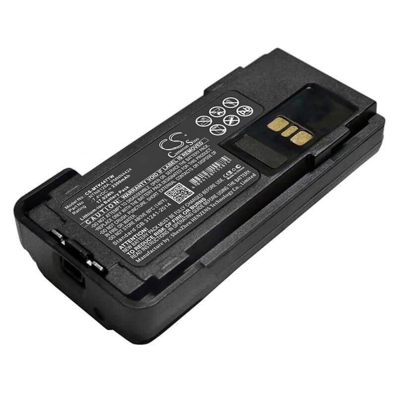 7.4V, Li-ion, 2300mAh, Two-Way Radio battery fits Motorola, Nntn8128a, Apx2000, Apx-2000, 17.02Wh Two-Way Radio Cameron Sino Technology Limited