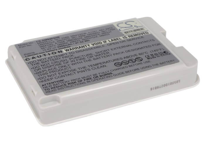 Light Grey Battery For Apple Ibook G3 12 M8861j/ A", Ibook G3 12 M7692ll/ A", Ibook G3 12 M8860y/ A" 10.8v, 4400mah - 47.52wh Notebook, Laptop Cameron Sino Technology Limited (Suspended)