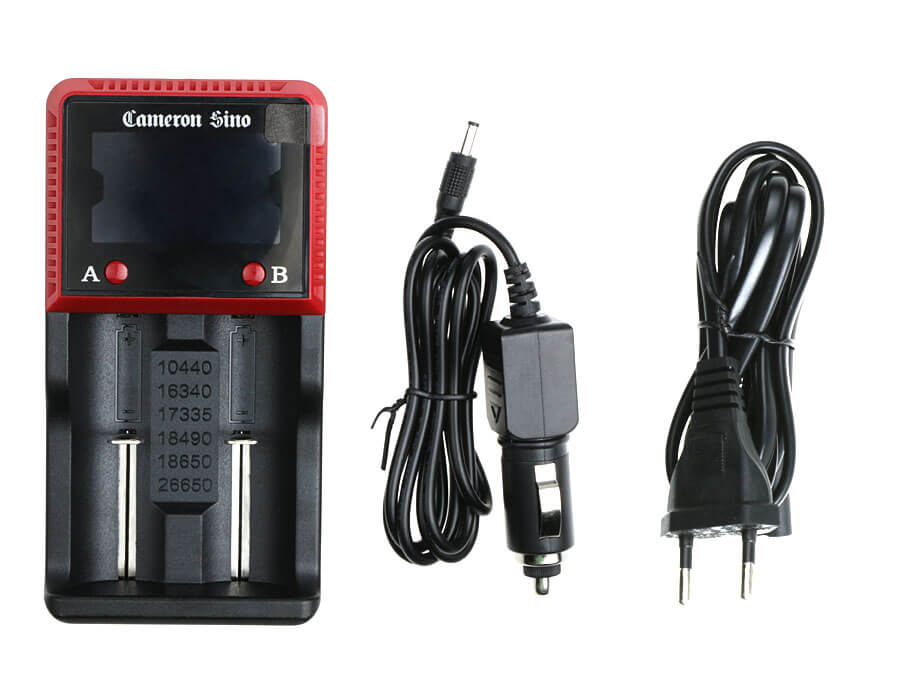 Mains Double Slot Charger For Aa, Aaa 18650 Charges Nimh & Lithium Ion Cells Euro Plug Battery Charger Cameron Sino Technology Limited