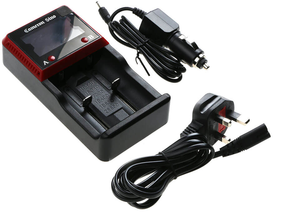 Mains Double Slot Charger For Aa, Aaa 18650 Charges Nimh & Lithium Ion Cells Uk Plug Battery Charger Cameron Sino Technology Limited