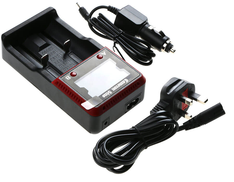 Mains Double Slot Charger For Aa, Aaa 18650 Charges Nimh & Lithium Ion Cells Uk Plug Battery Charger Cameron Sino Technology Limited