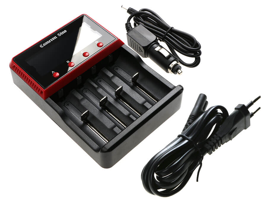Mains Four Slot Charger For Aa, Aaa 18650 Charges Nimh & Lithium Ion Cells Euro Plug Battery Charger Cameron Sino Technology Limited