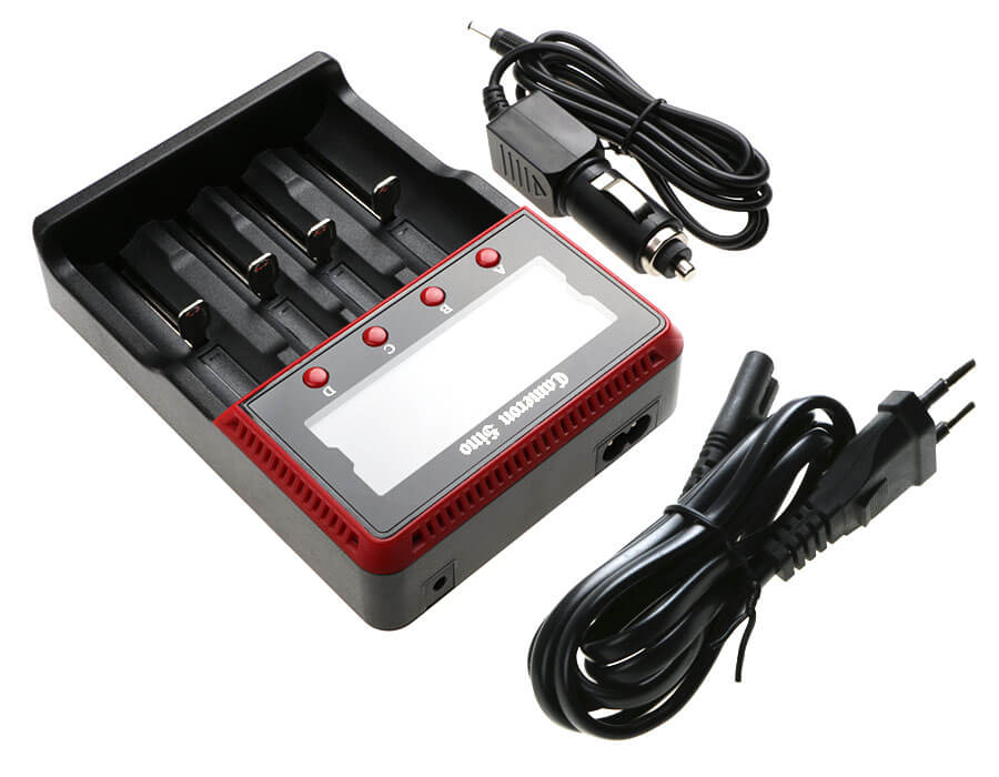 Mains Four Slot Charger For Aa, Aaa 18650 Charges Nimh & Lithium Ion Cells Euro Plug Battery Charger Cameron Sino Technology Limited