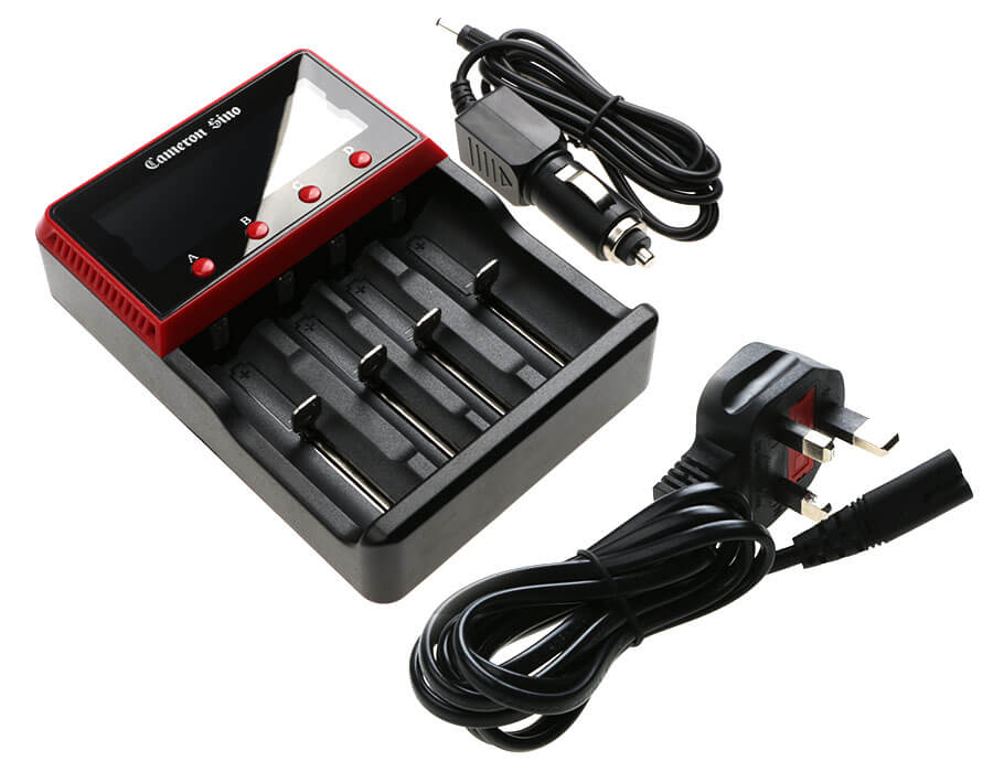 Mains Four Slot Charger For Aa, Aaa 18650 Charges Nimh & Lithium Ion Cells Uk Plug Battery Charger Cameron Sino Technology Limited