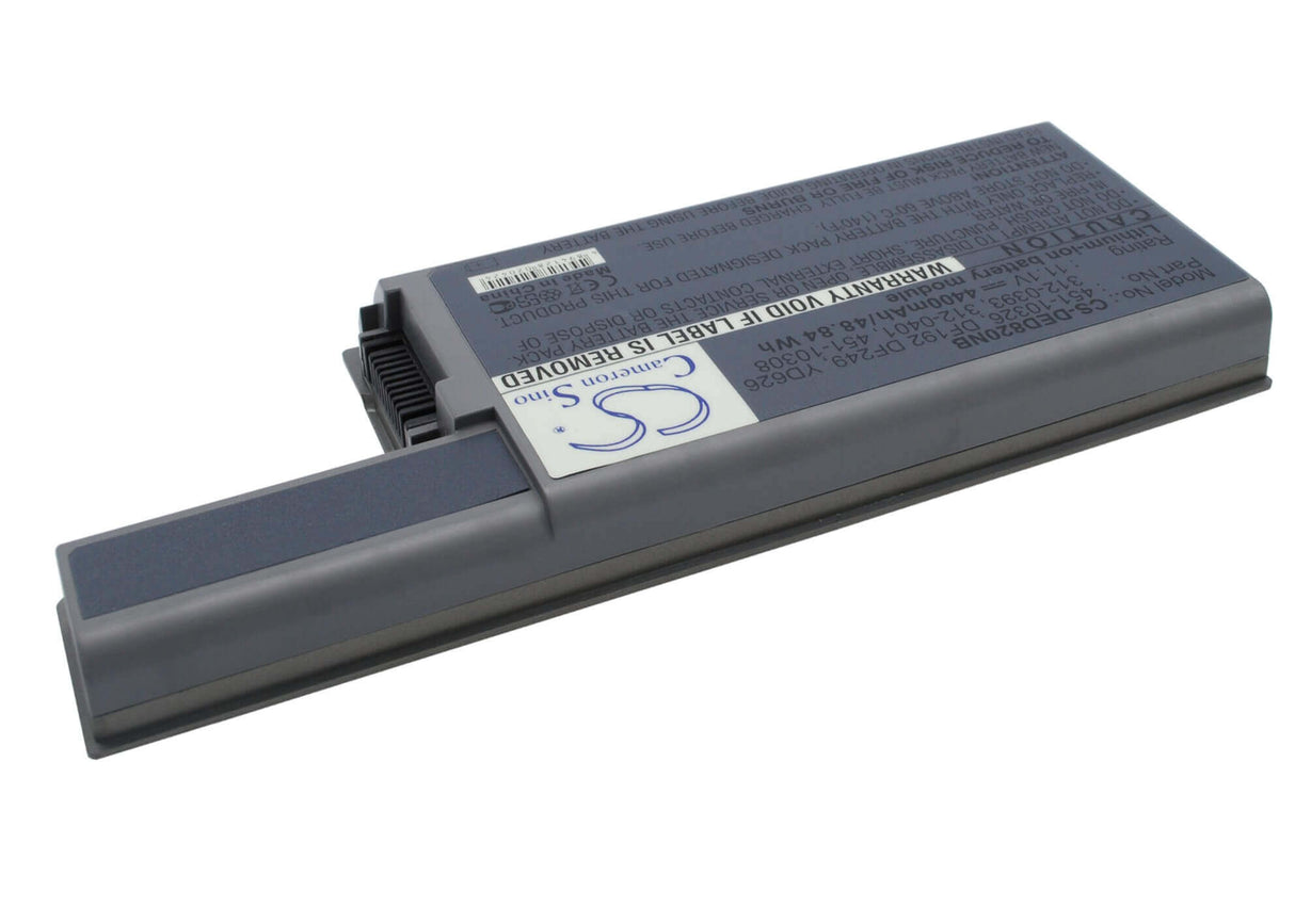 Metallic Grey Battery For Dell Latitude D531, Latitude D820, Precision M65 11.1v, 4400mah - 48.84wh Notebook, Laptop Cameron Sino Technology Limited