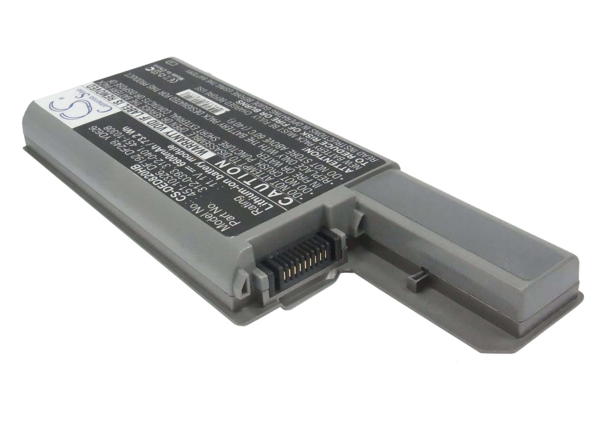 Metallic Grey Battery For Dell Latitude D531, Latitude D820/830, Precision M65 11.1v, 6600mah - 73.26wh Notebook, Laptop Cameron Sino Technology Limited