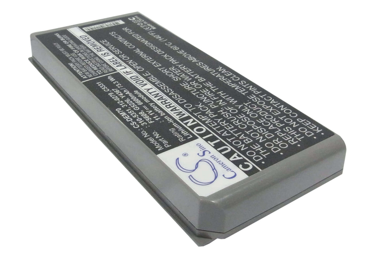 Metallic Grey Battery For Dell Latitude D810, Precision M70 11.1v, 6600mah - 73.26wh Notebook, Laptop Cameron Sino Technology Limited (Suspended)