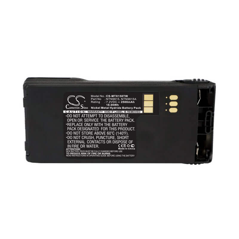 Nimh Two-Way Radio Battery For Motorola Xts1500, Xts2500, Pr1500 7.5v, 2500mah - 18.75wh Two-Way Radio Cameron Sino Technology Limited