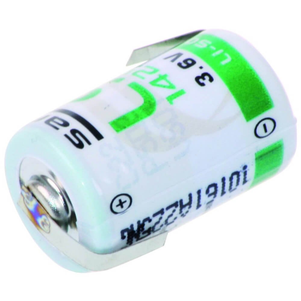 Opposite Tabs 1/2 Aa Saft Ls14250 3.6v 1200mah Battery Saft Batteries Saft Lithium Batteries