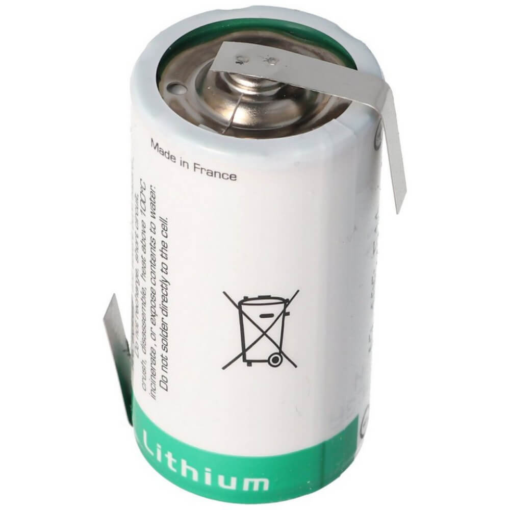 Opposite Tabs C-size 3.6v 7700mah Saft Ls26500 Lithium Battery Saft Batteries Saft Lithium Batteries