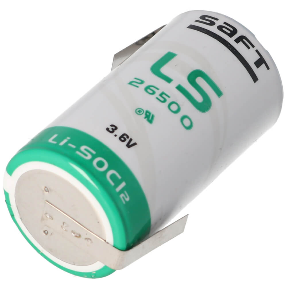 Opposite Tabs C-size 3.6v 7700mah Saft Ls26500 Lithium Battery Saft Batteries Saft Lithium Batteries