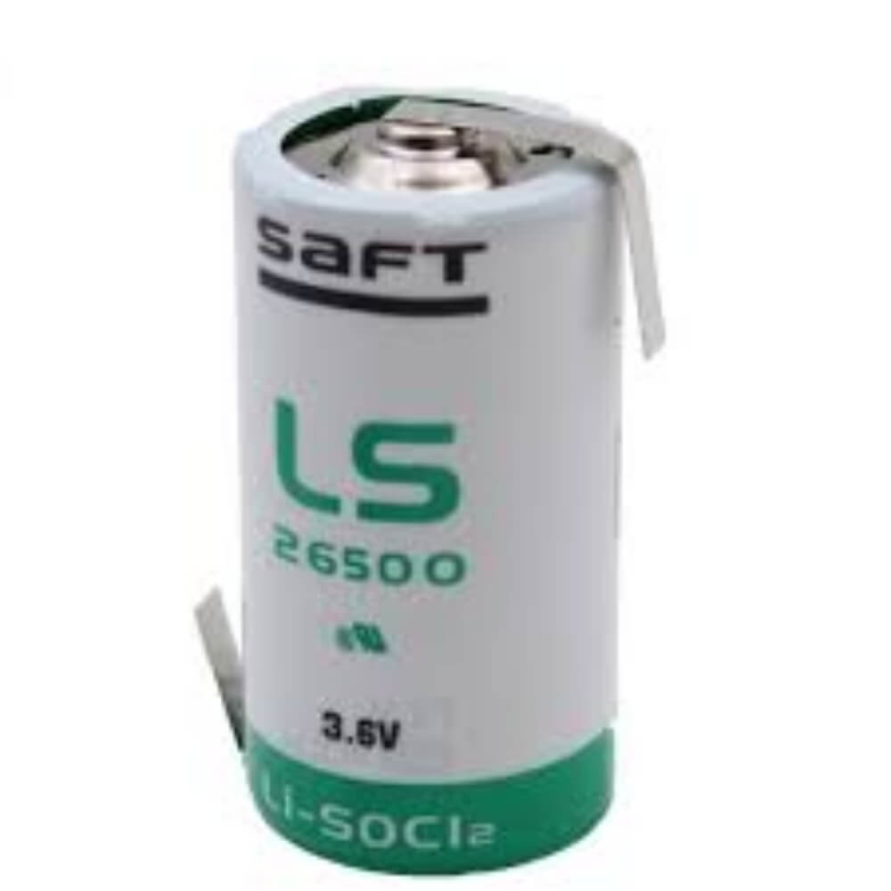 Opposite Tabs C-size 3.6v 7700mah Saft Ls26500 Lithium Battery Saft Batteries Saft Lithium Batteries