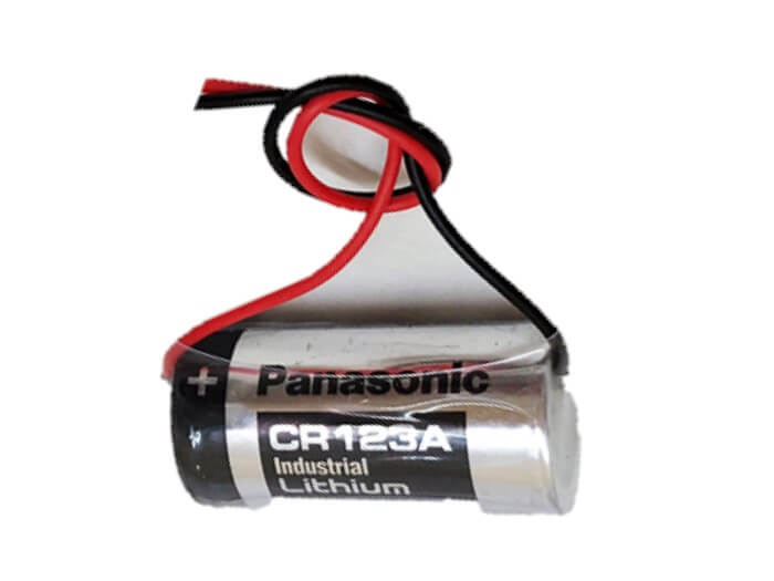 Batterie au lithium Panasonic 3v Cr123a 1400mah remplace Cr17345, Cr123a - Non rechargeable Autre Panasonic avec fils volants de 3 pouces