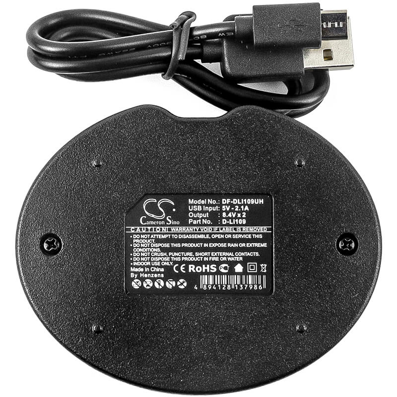 Chargeur d'appareil photo Pentax D-bc109, D-li109, K-bc109 Chargeur d'appareil photo Cameron Sino Technology Limited (Appareil photo)