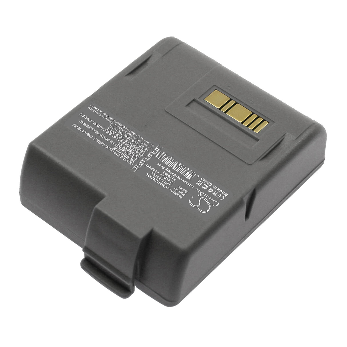 7.4V, Li-ion, 4200mAh, Portable Printer battery fits Zebra, Ak17463-005, L405, Rw420, 31.08Wh Portable Printer Cameron Sino Technology Limited