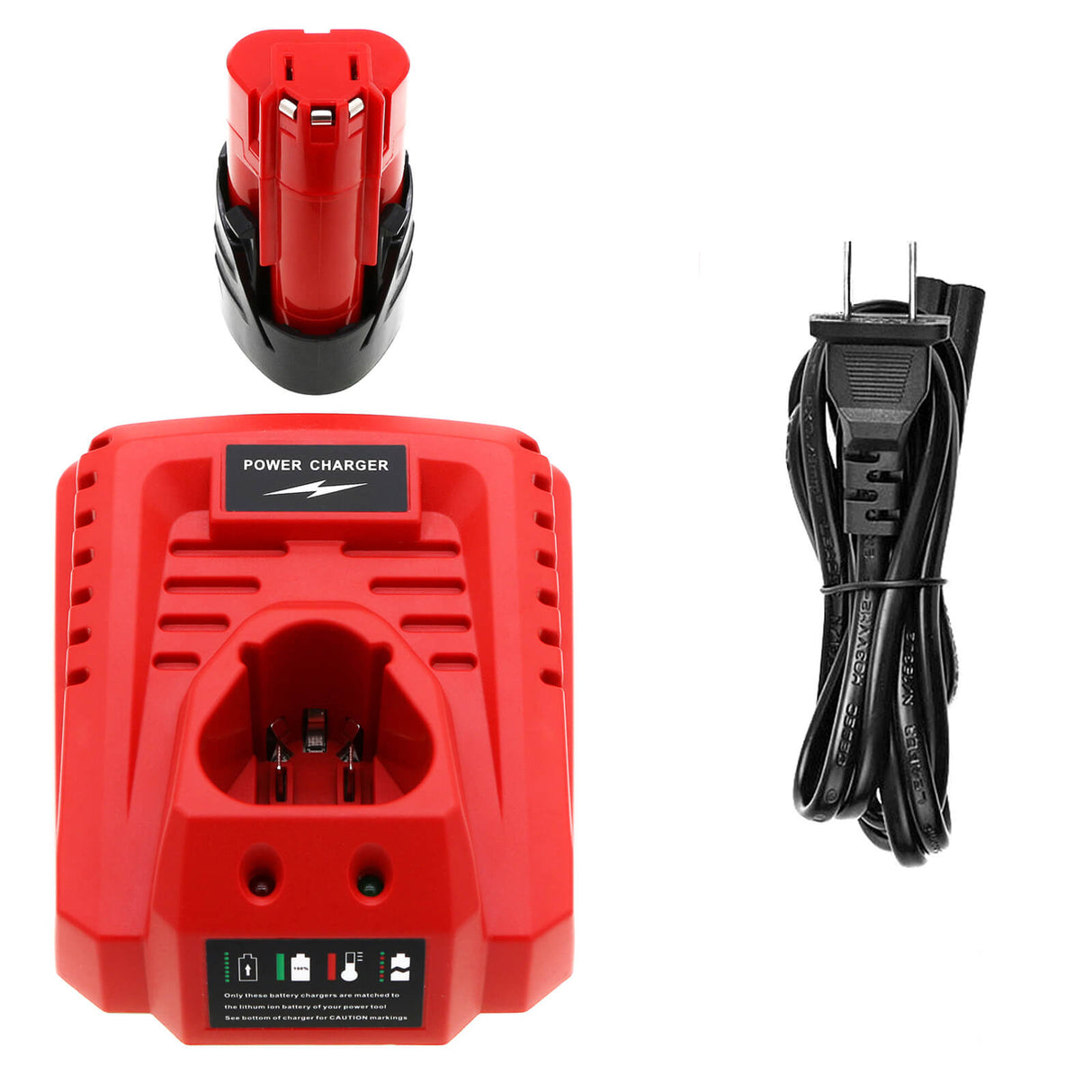 Chargeur d'outils électriques compatible avec Milwaukee Li-ion 12v C12 Fm, C12 Hz, C12 Hz-0, Chargeur d'outils électriques Cameron Sino Technology Limited (Outils électriques)