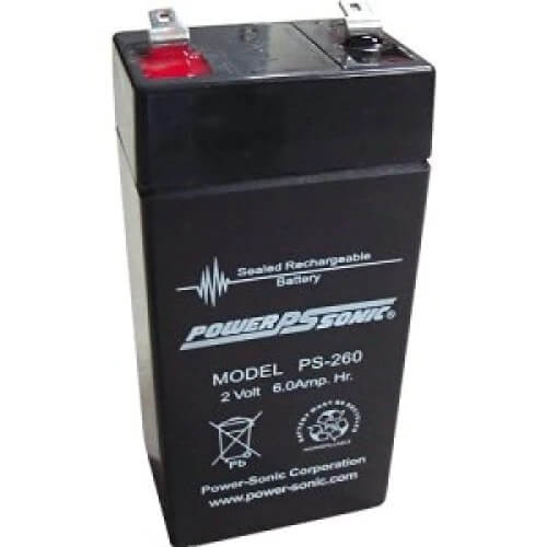 Powersonic 2 Volt 6 A/h Rechargeable Sealed Lead Acid Battery Sealed Lead Acid (Special) CB Generic