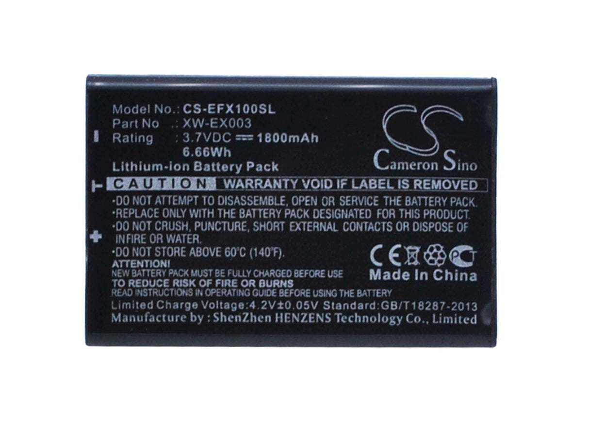 Batterie de remplacement pour équipement Exfo Axs-100, Axs-110 Otdr, Fva-600 3.7v, 1800mah - 6.66wh Équipement, Enquête, Test Cameron Sino Technology Limited