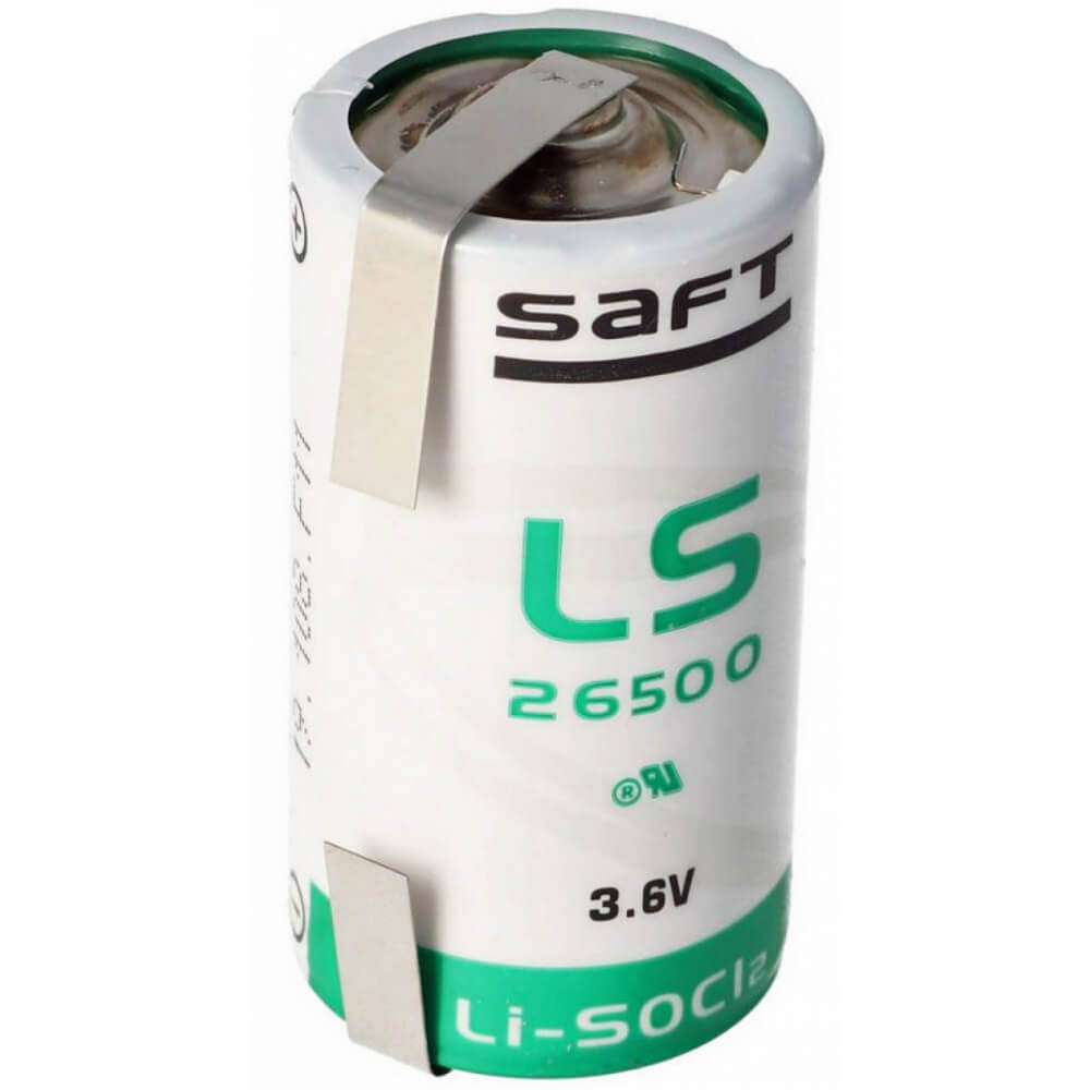Saft 3.6v 17000mah D-size Battery With Unidirectional Tabs Saft Batteries Saft Lithium Batteries