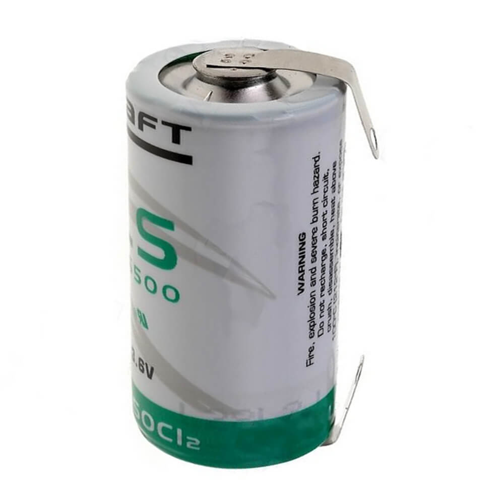 Saft 3.6v 17000mah D-size Battery With Unidirectional Tabs Saft Batteries Saft Lithium Batteries