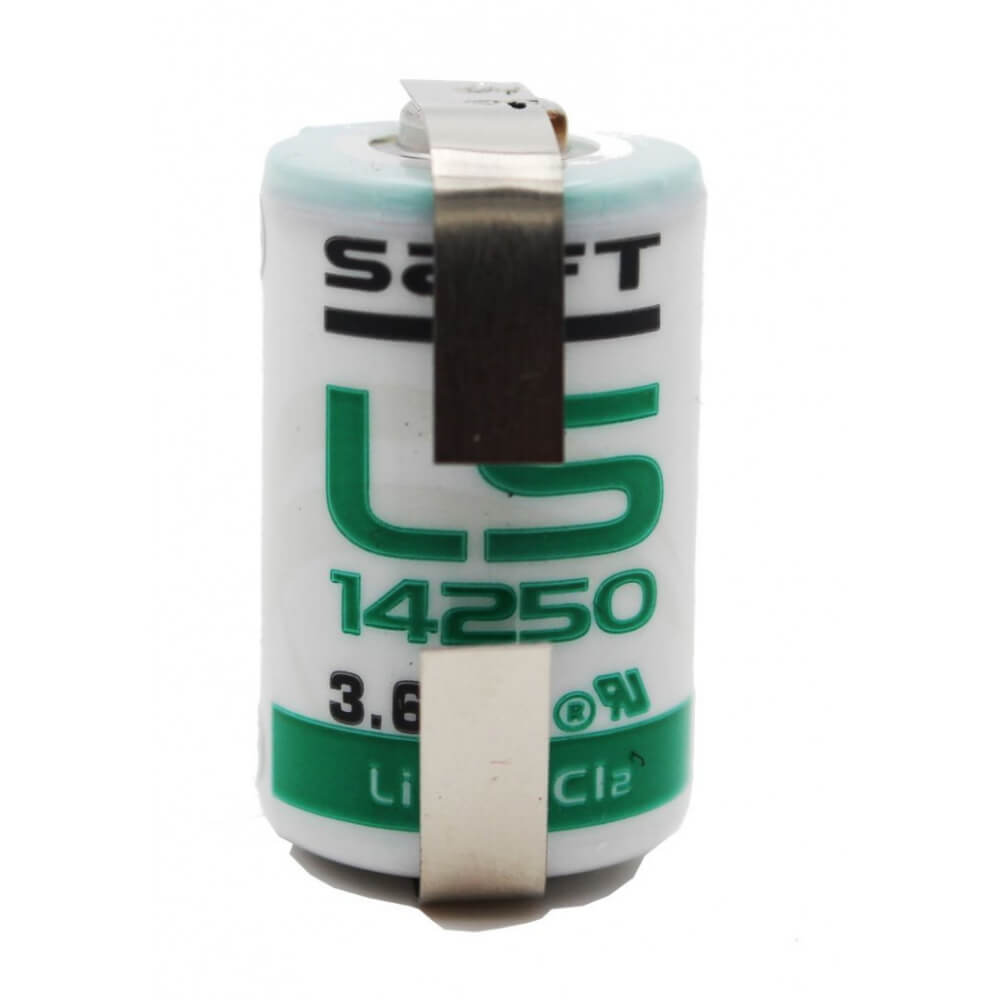 Saft Lithium Battery Ls14250, 1/2 Aa 3.6v 1200mah With Parallel Tabs Saft Batteries Saft Lithium Batteries