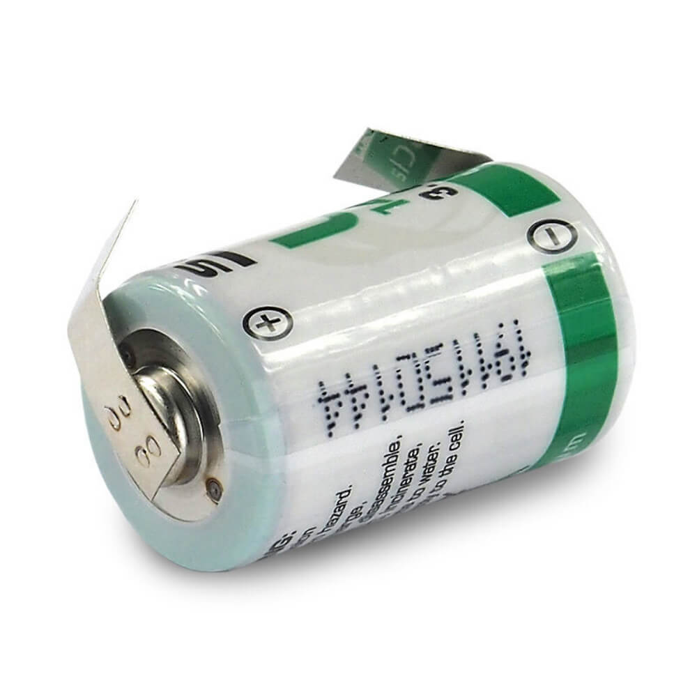 Saft Lithium Battery Ls14250, 1/2 Aa 3.6v 1200mah With Parallel Tabs Saft Batteries Saft Lithium Batteries