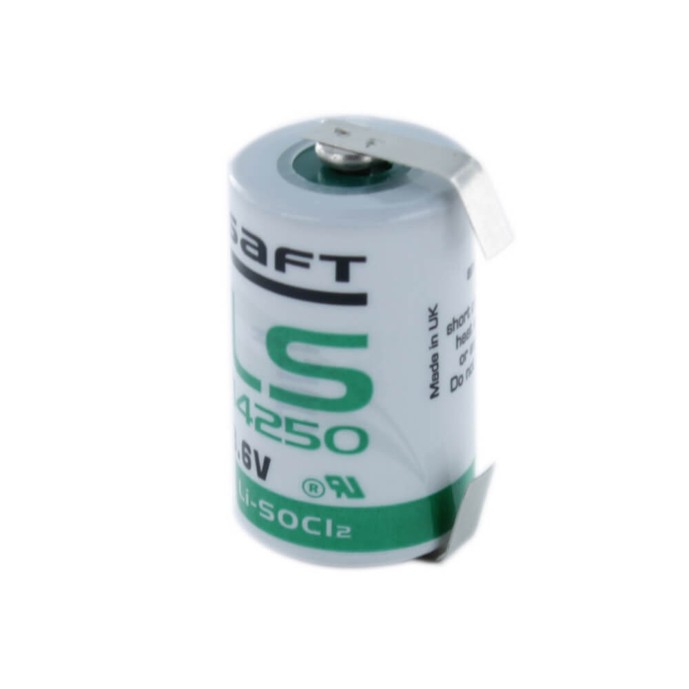 Saft Lithium Battery Ls14250, 1/2 Aa 3.6v 1200mah With Parallel Tabs Saft Batteries Saft Lithium Batteries
