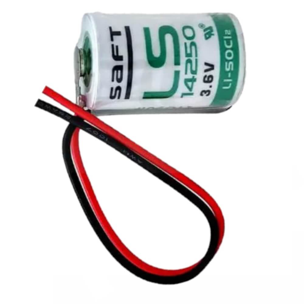 Saft Ls14250 1/2 Aa 1200mah Lithium Battery With 3-inch Fly Leads Saft Batteries Saft Lithium Batteries