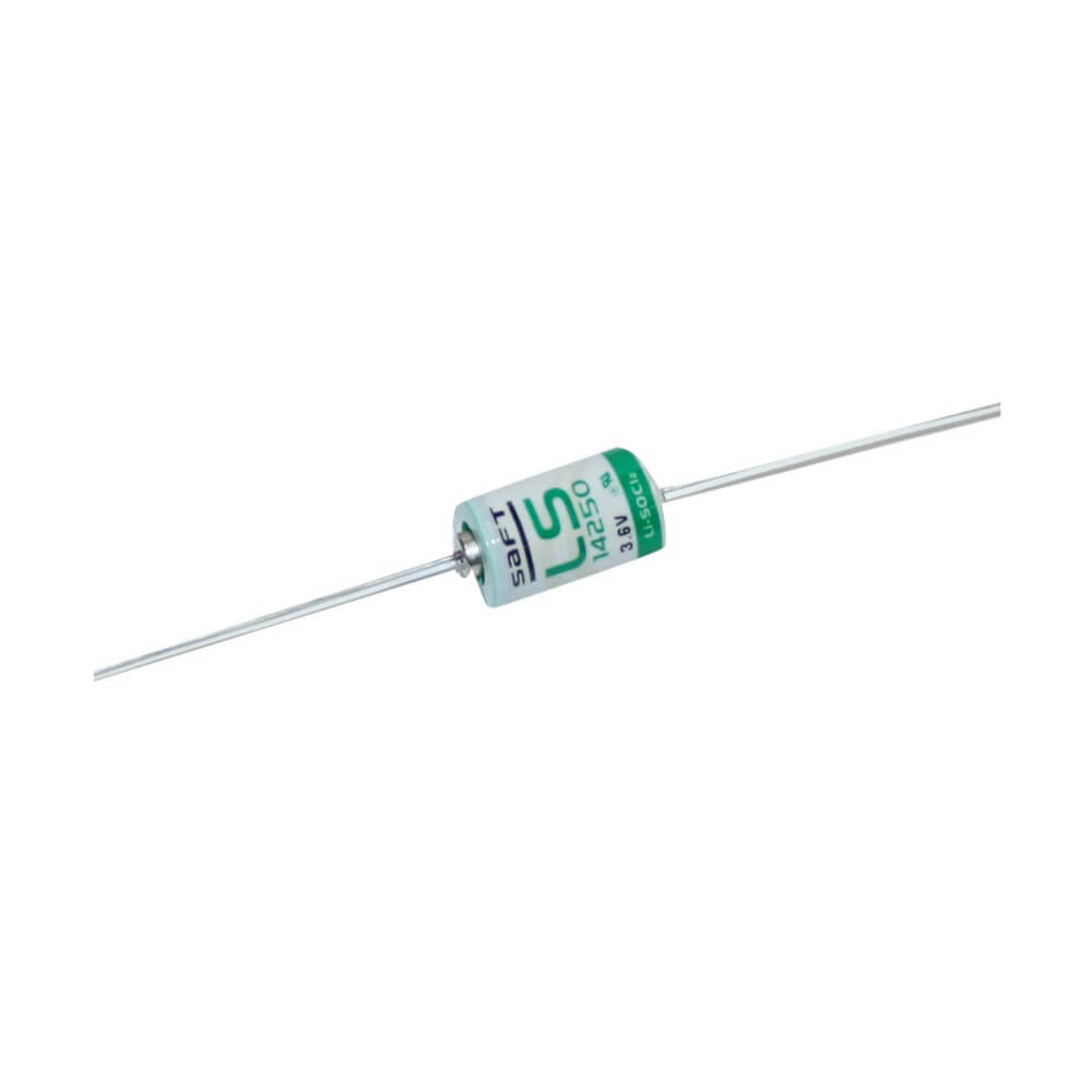 Batterie au lithium Saft Ls14250 1/2 Aa 1200mah avec fils axiaux Batteries Saft Batteries au lithium Saft