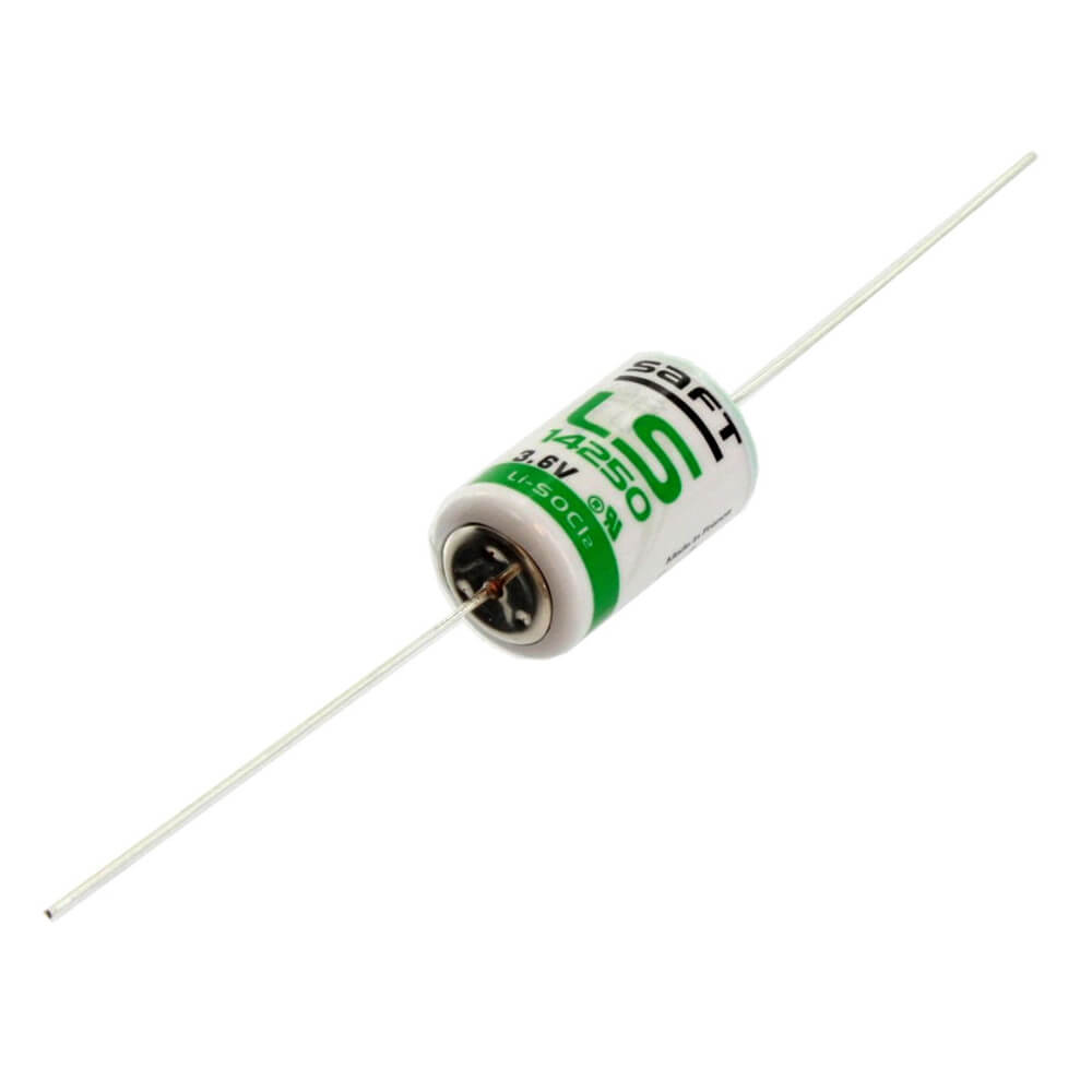 Batterie au lithium Saft Ls14250 1/2 Aa 1200mah avec fils axiaux Batteries Saft Batteries au lithium Saft